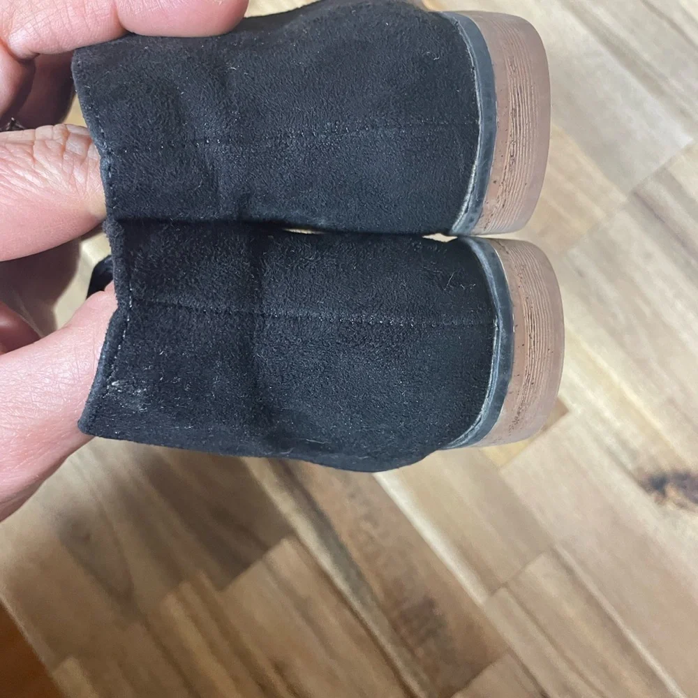 Cat and jack black toddler ankle‎ boots girls size 7